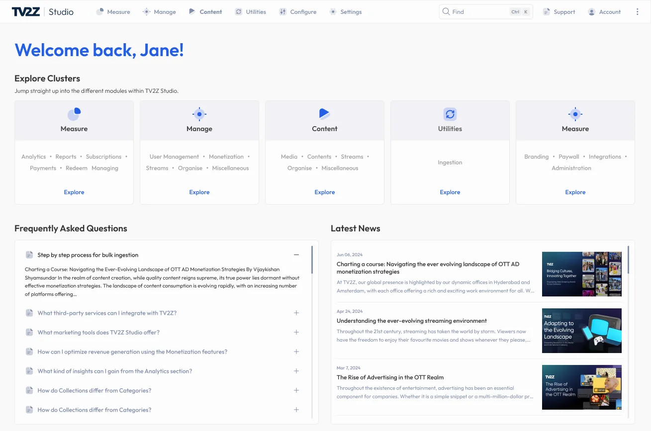 TV2Z platform preview